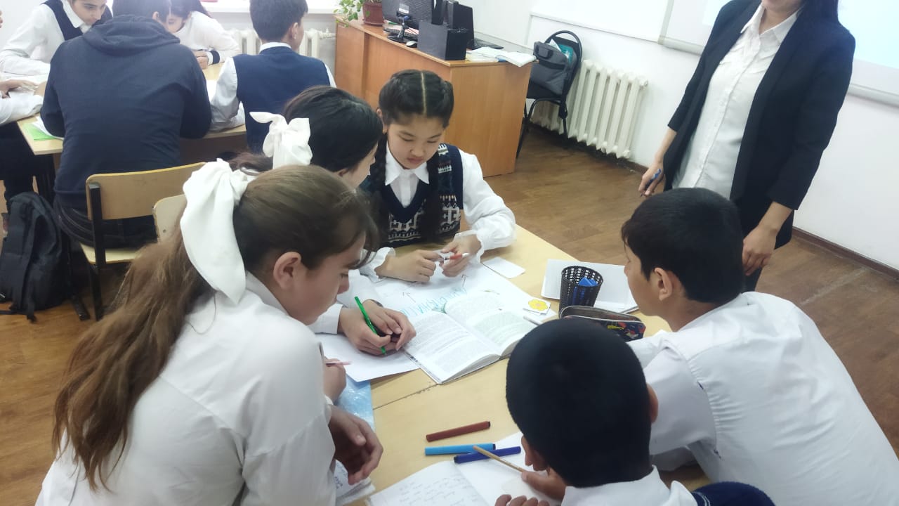 2023 жылдың 4 сәуір күні биология пәнінің мұғалімі Әмірбек Гүлбану 8-сынып оқушыларымен "Мүктер мен қырықжапырақтардың циклі. Гаметофит. Спорафит" тақырыбында  ашық сабақ өтті.